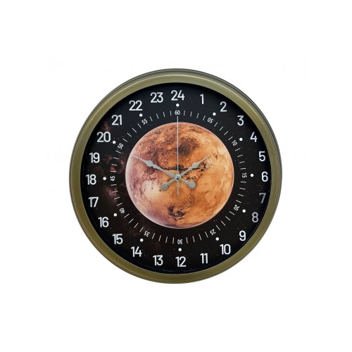40 cm Eskitme Metal 24 Saat Göstergeli Özel Tasarım Duvar Saati (PL-4095E)