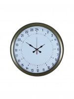 40 cm Eskitme Metal 24 Saat Göstergeli Özel Tasarım Duvar Saati (PL-4097E)