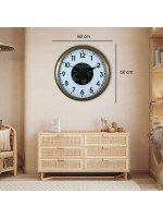 Eskitme 60 cm Çarklı Klasik Duvar Saati