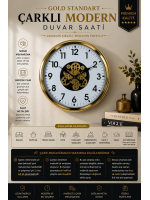 Gold Standart 60 cm Çarklı Duvar Saati