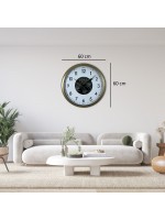 Vintage 60 cm Çarklı Modern Duvar Saati