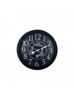 Heritage Black 60 cm Çarklı Duvar Saati