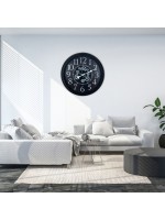 Heritage Black 60 cm Çarklı Duvar Saati