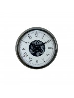 Silver Empire 60 cm Çarklı Krom Duvar Saati