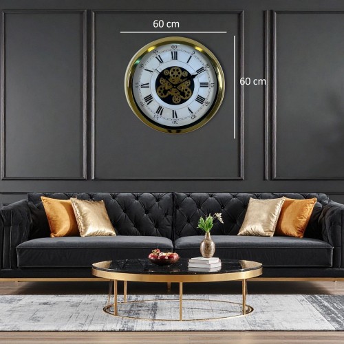 Aurelius Gold 60 cm Çarklı Duvar Saati (C-6056G)