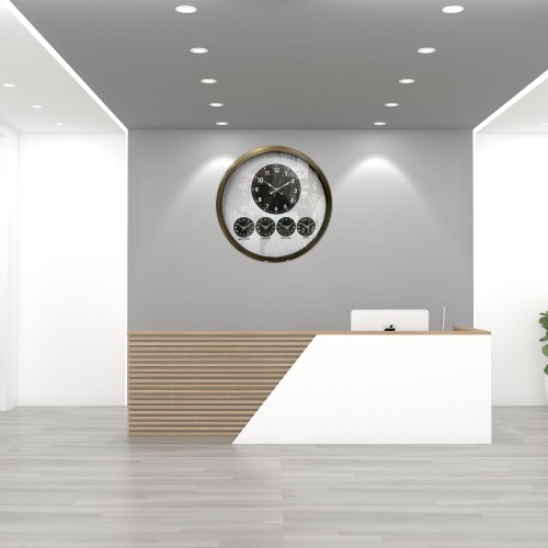 Eskitme Vintage 52 cm Dünya Saati – Otel ve Resepsiyon Saati