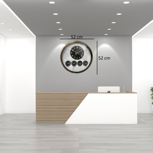Eskitme Vintage 52 cm Dünya Saati – Otel ve Resepsiyon Saati