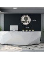 Krom Şık 52 cm Dünya Saati – Otel ve Resepsiyon Saati
