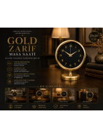 Gold Harmony 25 x 20 Gold Metal Masa Saati