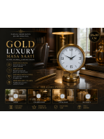 Golden Touch 25 x 20 Gold Metal Masa Saati