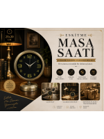 Prestij Vintage 25 x 20 cm Metal Masa Saati