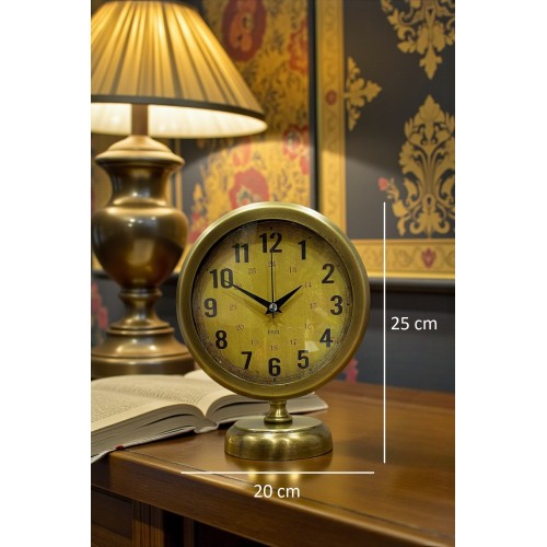 Vintage Elite 25 x 20 Eskitme Metal Masa Saati
