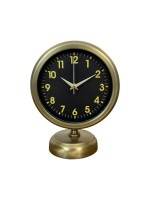 Retro Elegance 25 x 20 cm Eskitme Metal Masa Saati