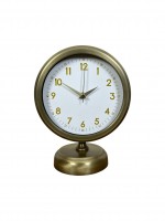 Vintage Luxury 25 x 20 cm Eskitme Metal Masa Saati