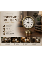 Aurum Retro 25 x 20 Eskitme Metal Masa Saati