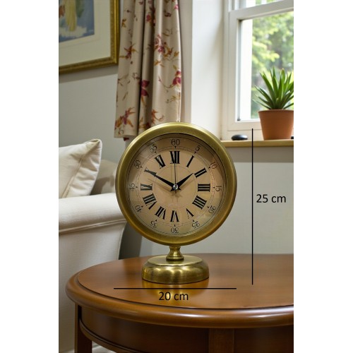 Majestic Time Eskitme 25 x 20 cm Metal Masa Saati