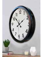 Siyah Klasik 52 cm Modern Duvar Saati