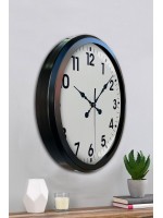 Siyah Klasik 52 cm Modern Duvar Saati