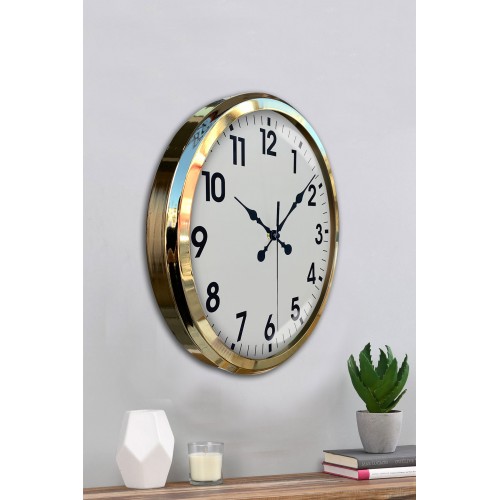 Gold Standart 52 cm Metal Zarif Duvar Saati