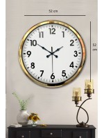 Gold Standart 52 cm Metal Zarif Duvar Saati