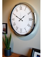 Roma Zarafeti Krom 52 cm Metal Duvar Saati