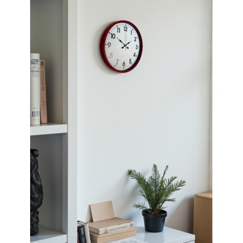 36 cm Standart Kırmızı Duvar Saati