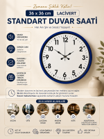 36 cm Lacivert Standart Duvar Saati
