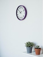36 cm Mor Standart Duvar Saati