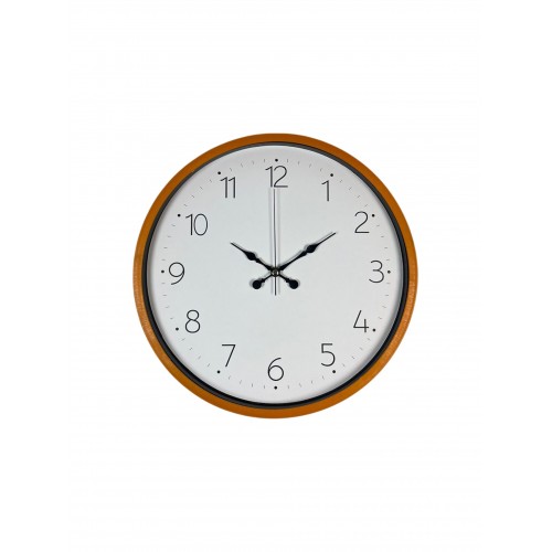 36 cm Turuncu Dekoratif Duvar Saati (PP-3604O)
