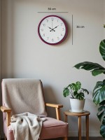 36 cm Pembe Standart Duvar Saati