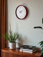 36 cm Krımızı Sade Duvar Saati