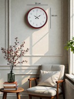 36 cm Krımızı Sade Duvar Saati