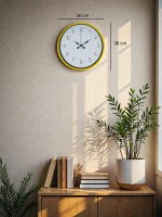 36 cm Standart Sarı Duvar Saati (PP-3604Y)