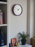 36 cm Mor Dekoratif Duvar Saati (PP-3604Z)