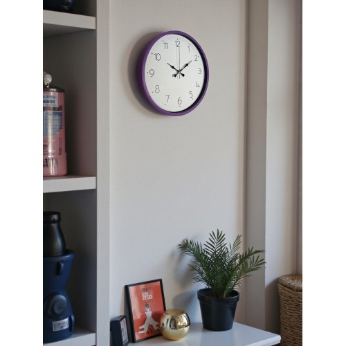36 cm Mor Dekoratif Duvar Saati (PP-3604Z)