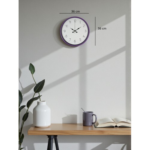 36 cm Mor Dekoratif Duvar Saati (PP-3604Z)