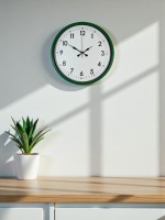 36 cm Yeşil Dekoratif Duvar Saati (PP-3605L)