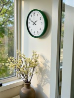 36 cm Yeşil Dekoratif Duvar Saati (PP-3605L)