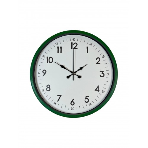 36 cm Yeşil Dekoratif Duvar Saati (PP-3605L)