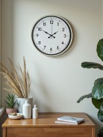 36 cm Krem Dekoratif Duvar Saati