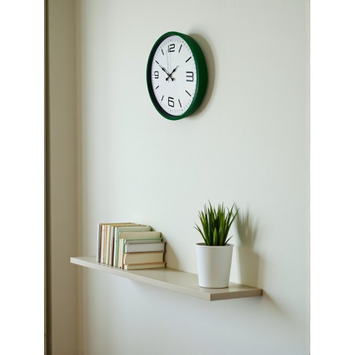 36 cm Yeşil Modern Dekoratif Duvar Saati