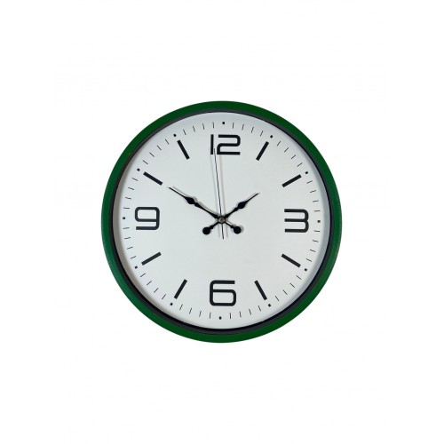 36 cm Yeşil Modern Dekoratif Duvar Saati