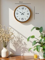 36 cm Turuncu Dekoratif Duvar Saati (PP-3608O)