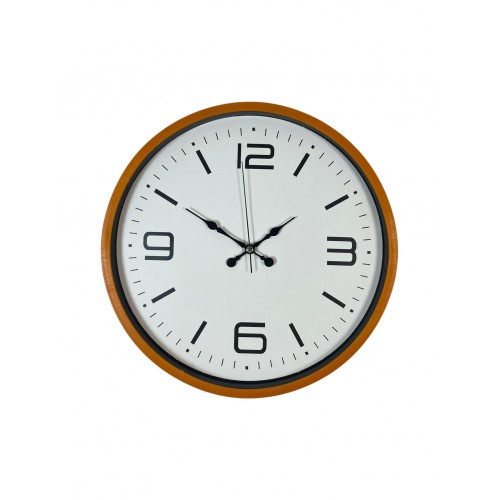 36 cm Turuncu Dekoratif Duvar Saati (PP-3608O)