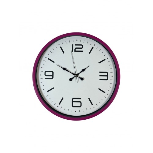 36 cm Pembe Modern Duvar Saati