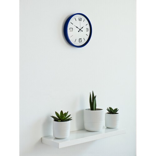 36 cm Lacivert Modern Dekoratif Duvar Saati