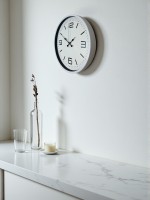 36 cm Beyaz Modern Dekoratif Duvar Saati