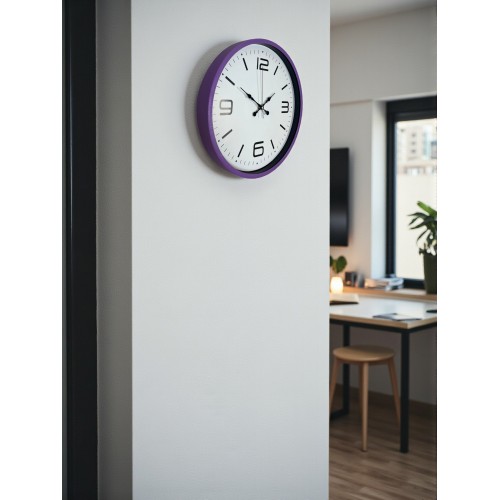 36 cm Mor Dekoratif Duvar Saati (PP-3608Z)