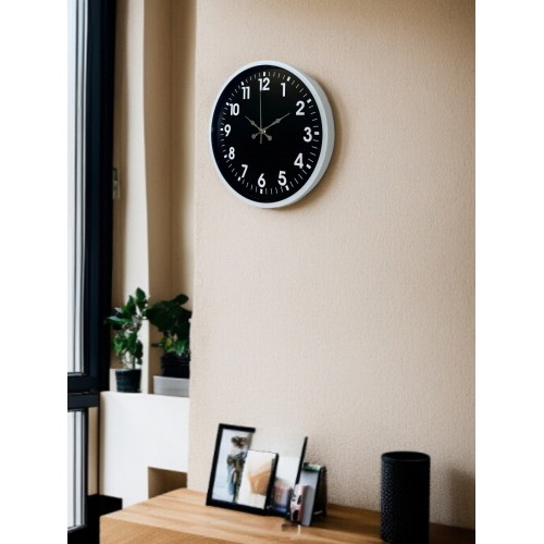 36 cm Beyaz Dekoratif Duvar Saati (PP-3631W)