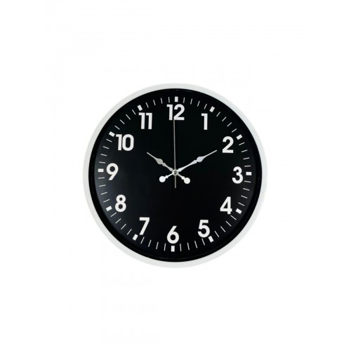 36 cm Beyaz Dekoratif Duvar Saati (PP-3631W)